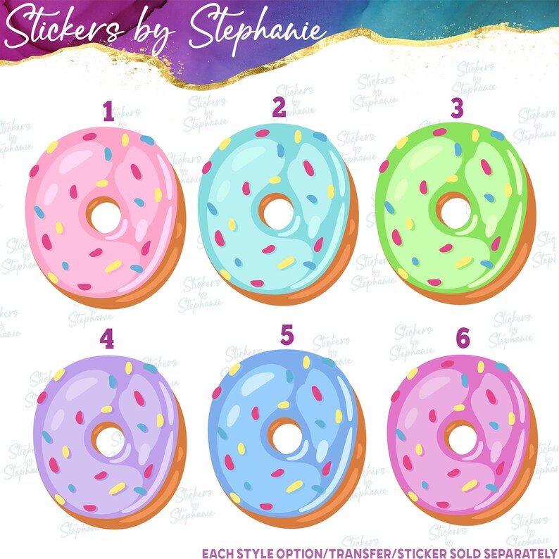 Donut Two Sweet Ready-to-Apply Iron-On Transfer image 3
