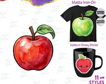 Cherry Cherries Bow Illustrated Graphic Ready-to-Apply Iron-On Transfer or Sticker