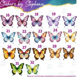 Butterfly Butterflies Graphic Ready-to-Apply Iron-On Transfer image 3