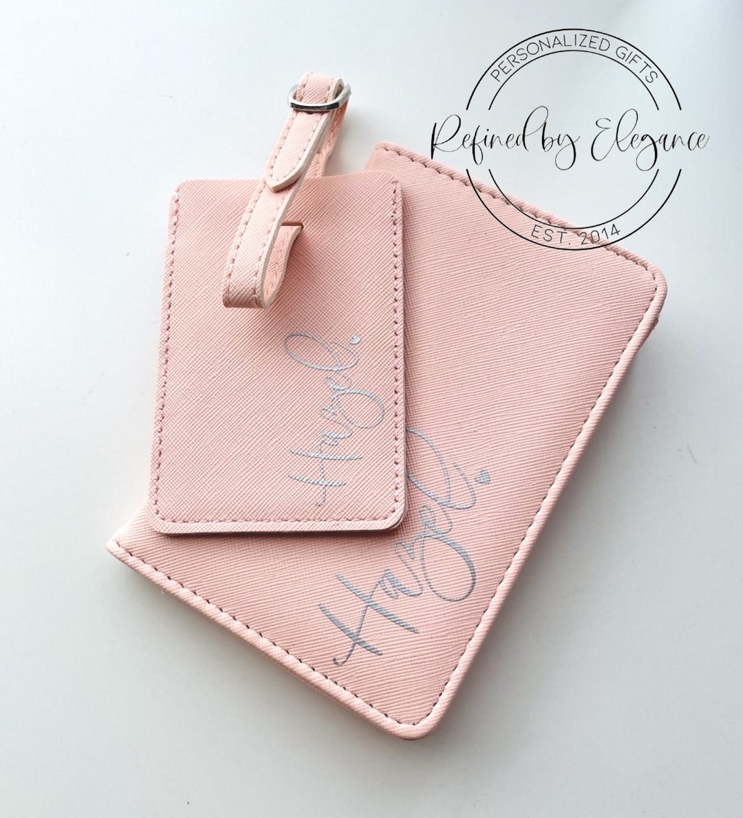 Personalized Luggage Tag Passport Cover Set Passport Holder Bag Tag