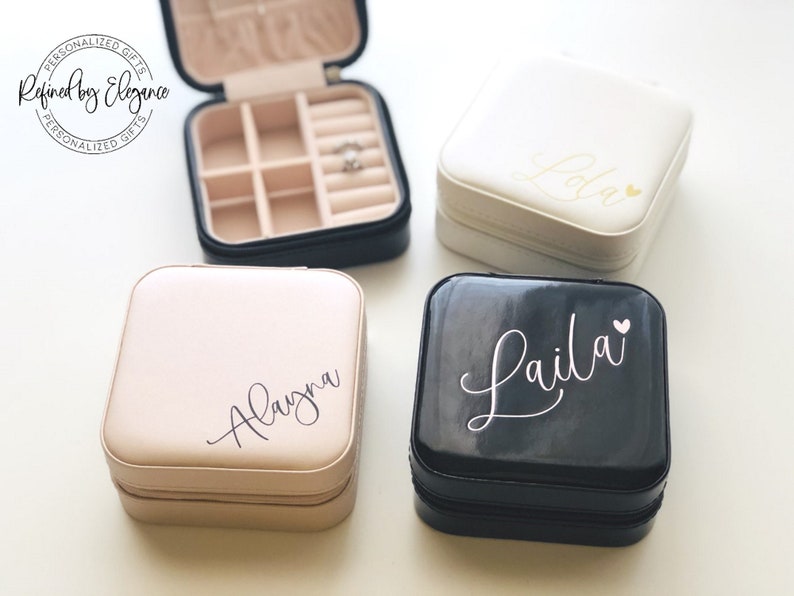 Personalized Jewelry Box Bridesmaid Gift Bride Gift Jewelry Etsy