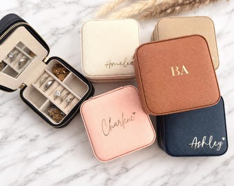 Personalized Mirrored Jewelry Box, Custom Name Jewelry Organizer, Bridesmaid Gift, Wedding Keepsake Box, Jewelry Box Storage