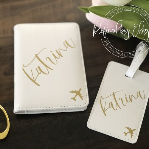 Personalized Luggage Tag and Passport Cover Set Passport Etsy