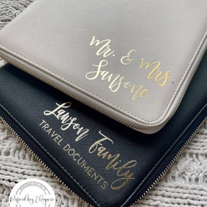 Personalized Document Holder | Family Passport Holder | Document Case | Family Holiday Document Holder | Travel Wallet | Document Sleeve