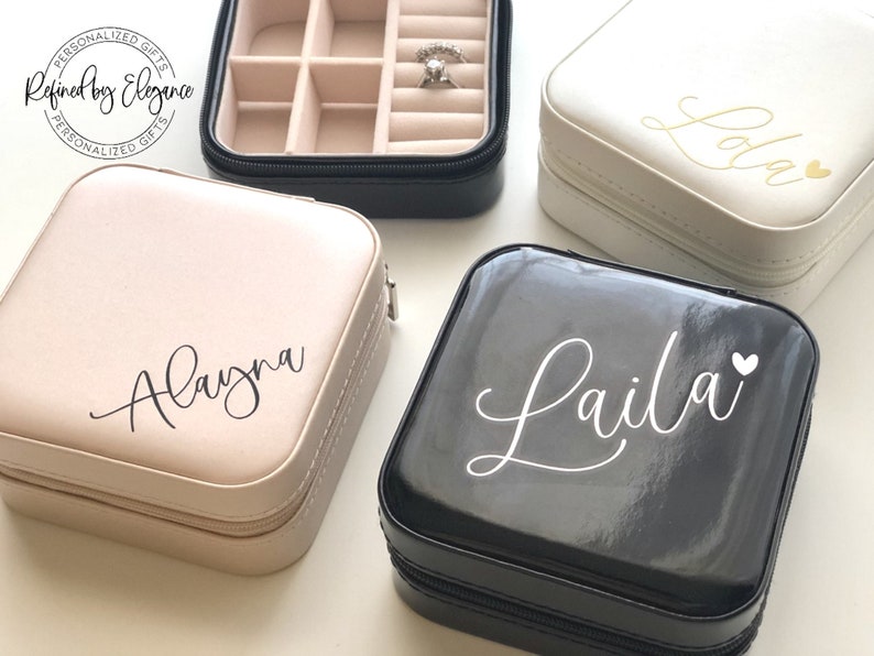 Personalized Jewelry Box Bridesmaid Gift Bride Gift Jewelry Etsy