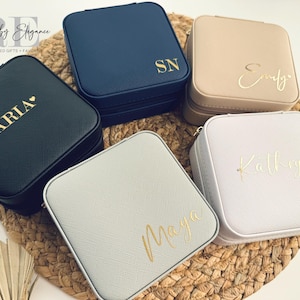Personalized Jewelry Box, Bridesmaid Gift, Bride Gift, Jewelry Box, Travel Case, Bride, Travel Jewelry Box, Jewelry Case