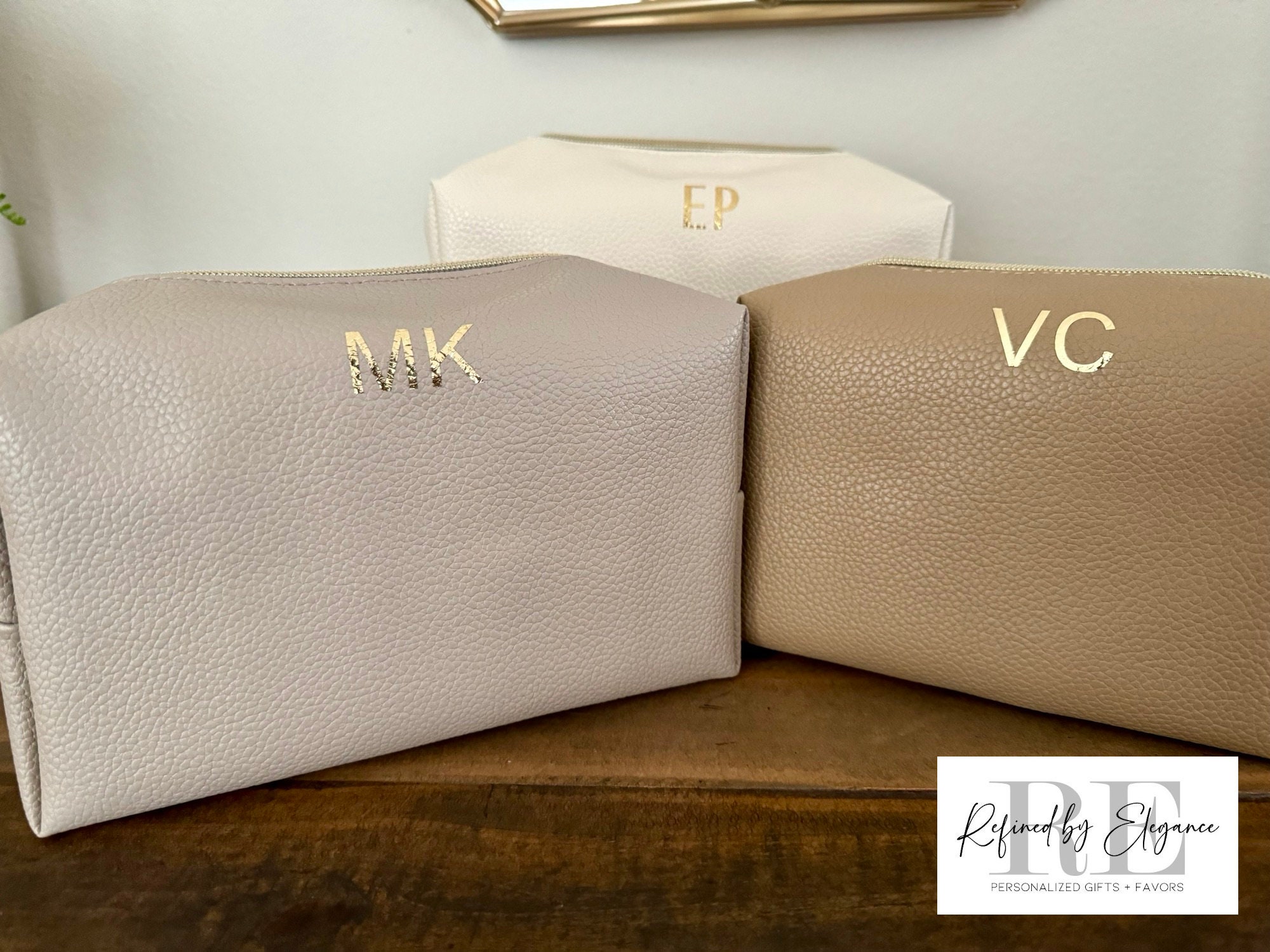 Toiletry Bag Large Gold