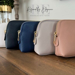 Bridal Party Gifts | Christmas Gift | Personalized Bridesmaid Makeup Bag | Personalised Gift For Bridesmaid | Custom Makeup Bag