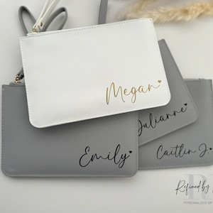 Bridesmaid Clutch, Personalized Clutch Purse, Bridesmaid Gift, Bachelorette Party Gift, Initial Clutch Purse, Bridesmaid Proposal
