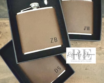 Personalized Flask for Men, Engraved Flask For Groomsmen, Groomsmen Gifts, Groomsmen proposal, Gifts for Wedding Party Flask