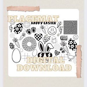 Easter  Placemat Digital File