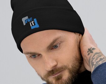 Spike It - Berretto ricamato con nastro adesivo blu Gaff per direttori di scena, attori e tecnici