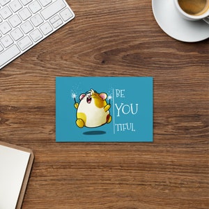 Happy Hamster - Be You Tiful-kaart - inspirerend cadeau - individualisme - motiverend cadeau
