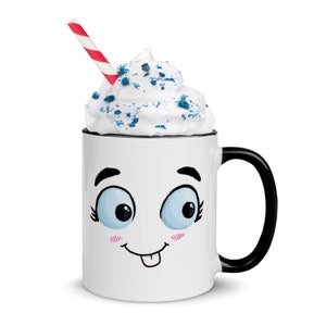 Happy Face Mug: Funny Cartoon Character Coffee Cup