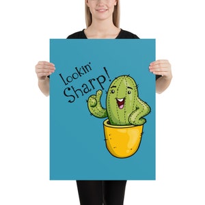 Lookin' Sharp Kaktus Poster