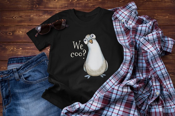 We Coo? Pigeon Youth T-Shirt: Funny Bird Lover Gift