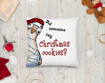 Divertente cuscino natalizio a forma di piccione: regalo per gli amanti degli uccelli