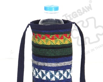 Water Bottle Holder Nepali cotton Bottle bag Festival Handmade bag