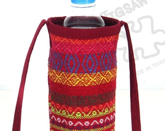 Water Bottle Holder Nepali cotton Bottle bag Festival Handmade bag