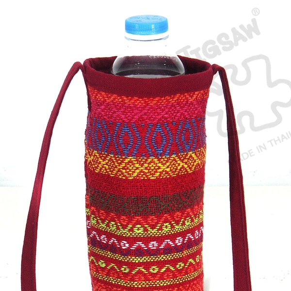 Water Bottle Holder Nepali cotton Bottle bag Festival Handmade bag