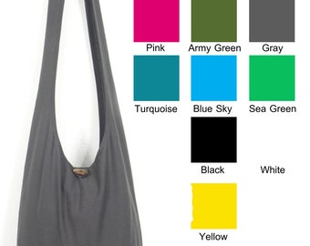 plain black sling bag