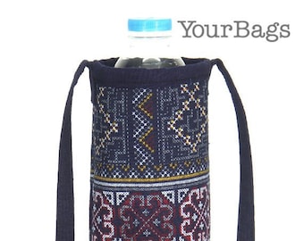 Water Bottle Holder cotton Bottle bag Festival Handmade bag