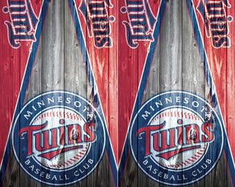 Minnesota Twins Cornhole Wrap Set