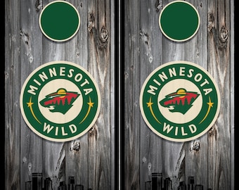 Minnesota Wild Cornhole Wrap Set
