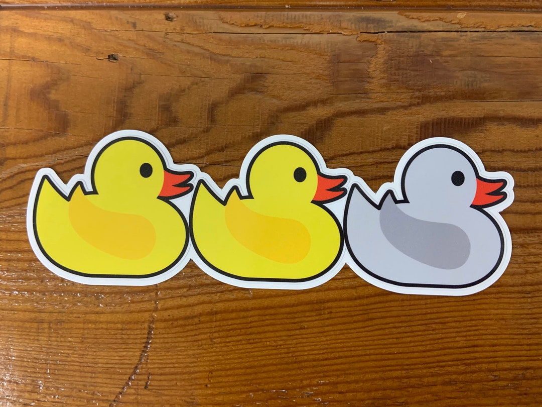 Duck Duck Gray Duck Die Cut Decal 8??? Long Etsy