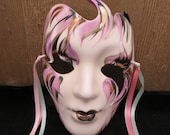 Ceramic Mask - Hand Painted from New Orleans - Artist Signed