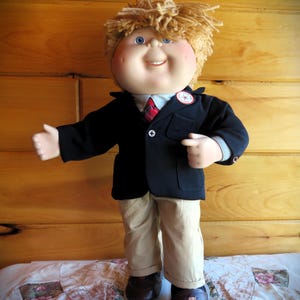 Vintage 1997 Cabbage Patch Kids Charles Henry Porcelain Doll | Danbury Mint Class President Collectible with Campaign Pin