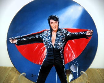 Vintage Elvis Presley Collector Plate: "In the Spotlight Hawaii, 1972"