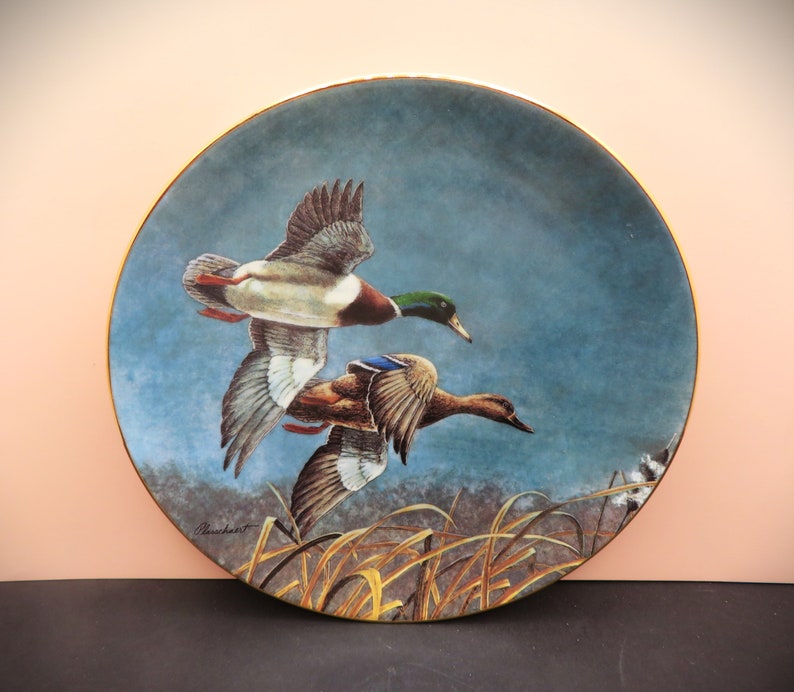 1990s Federal Duck Stamp Completion Winner Series of Award Winning Paintings Collector Duck Plates image 3