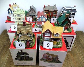 【極美品】LIBERTY FALLS COLLECTION　ミニチュア建物セット 1996 Liberty Falls House Collection - Etsy