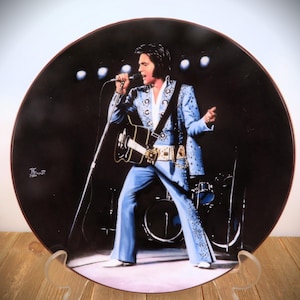 1991 Elvis Presley Plate &quot;Madison Square Garden 1972&quot; Bruce Emmett 7th in Performance Edition