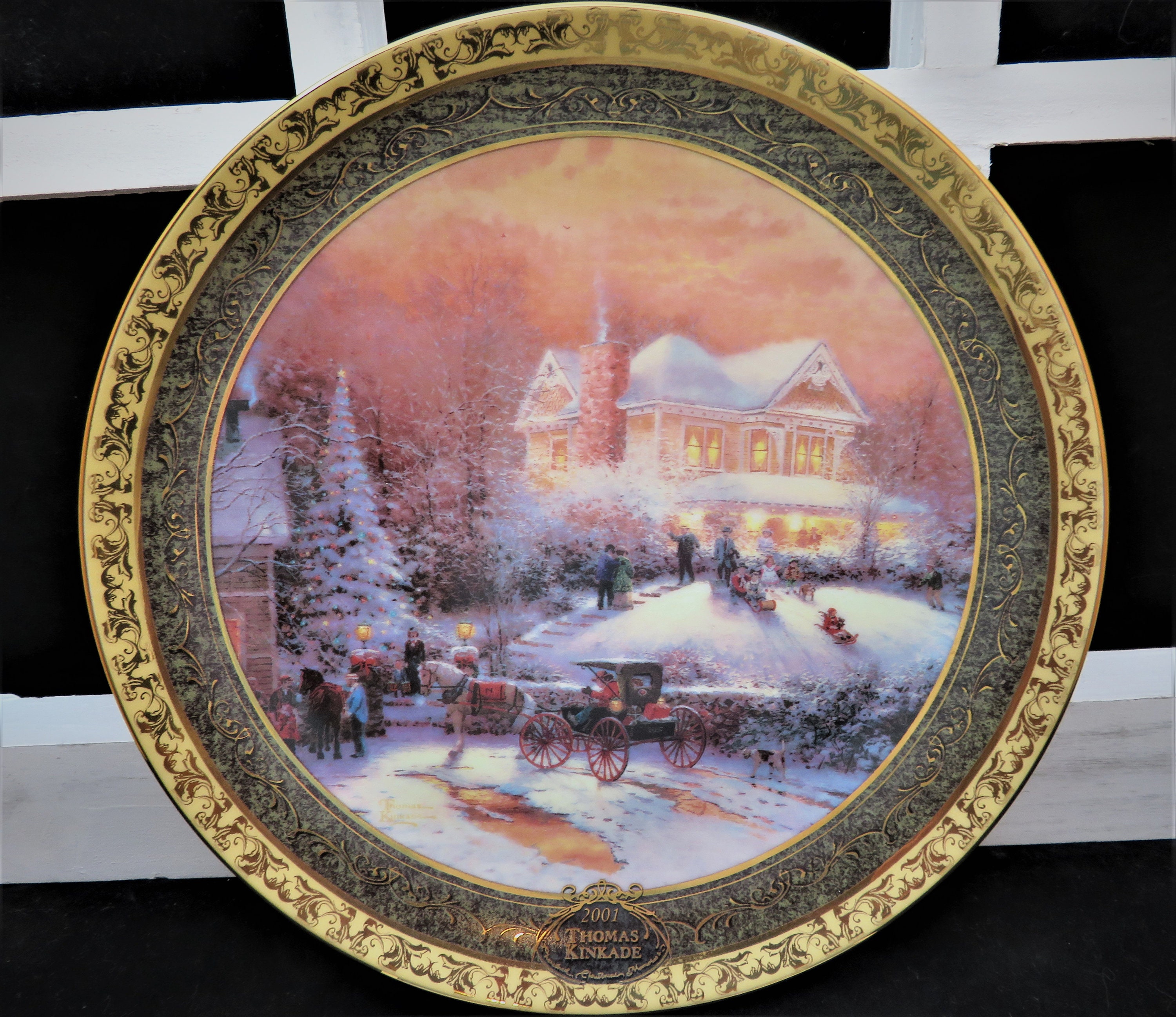 Thomas Kinkade Christmas Plates for sale Only 2 left at 70