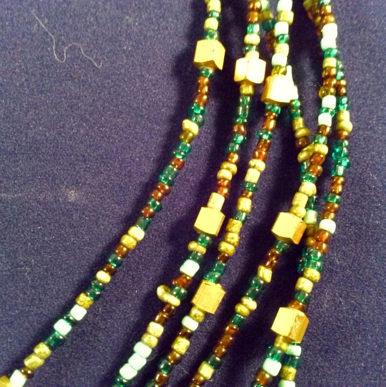 Beautiful Multi 6 String Necklace With Different Small Colored Etsy