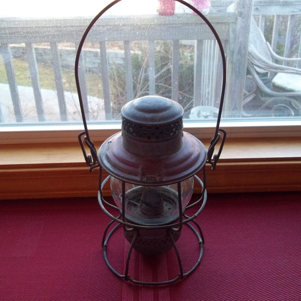 Vintage Used Canada 1921-1923 Adlake Kero Train Railroad Lantern