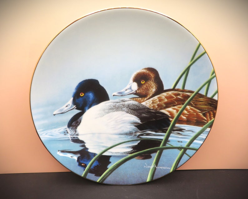 1990s Federal Duck Stamp Completion Winner Series of Award Winning Paintings Collector Duck Plates image 2