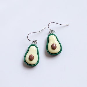 Avocado Earrings in Silver