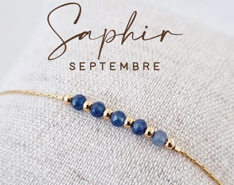 Birthstone | September | Sapphire | personalized gift | Tadaam Bijoux |