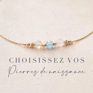 Pulsera con piedra natal, pulsera personalizada, piedras naturales | Pulsera para mujer | Joyería personalizada | Regalo para mujer | Joyería Tadaam