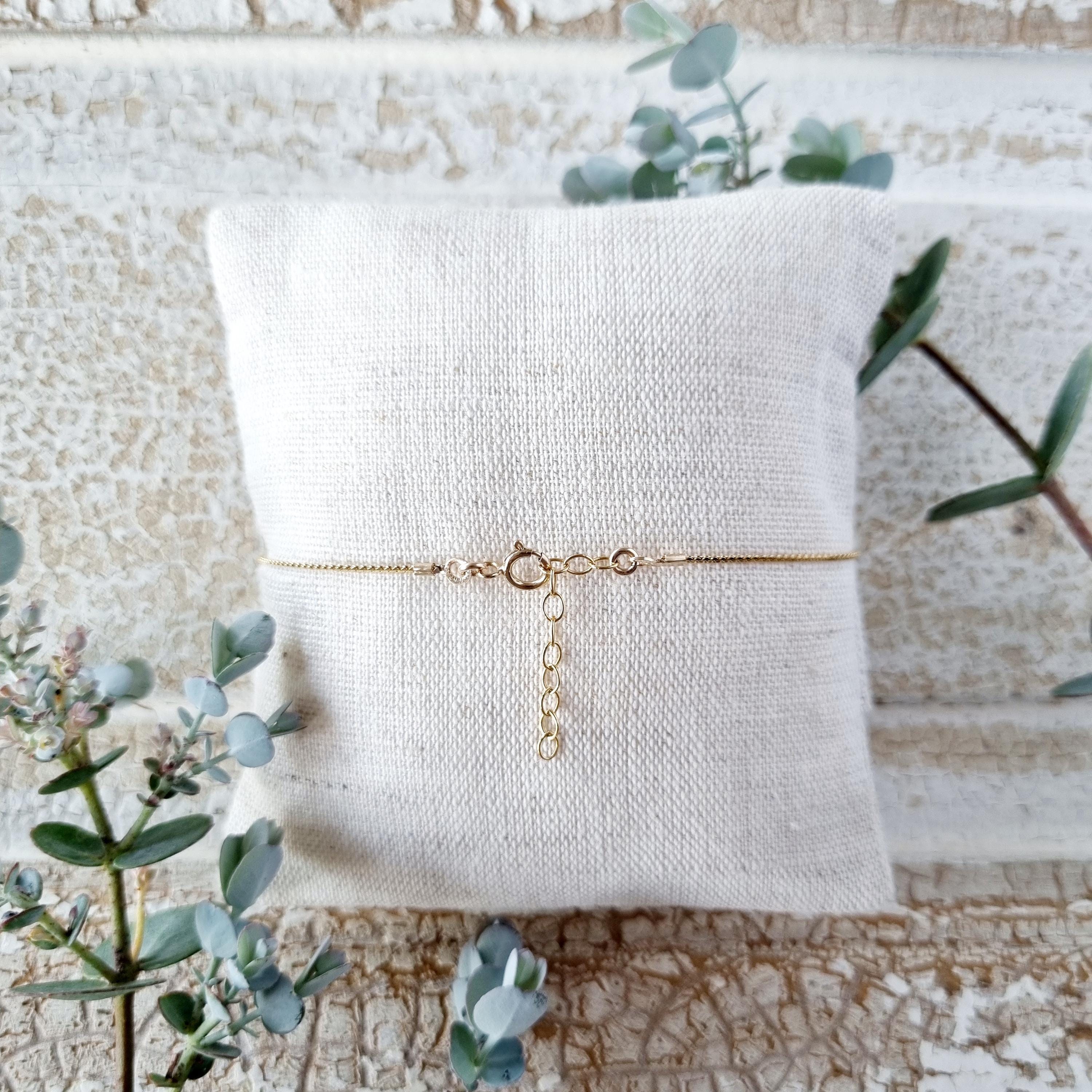 Bracciale Maternità Con Pietre Naturali | Quarzo Rosa, Pietra Di Luna, Acquamarina | Regalo Per Futura Mamma In Scatola - 3