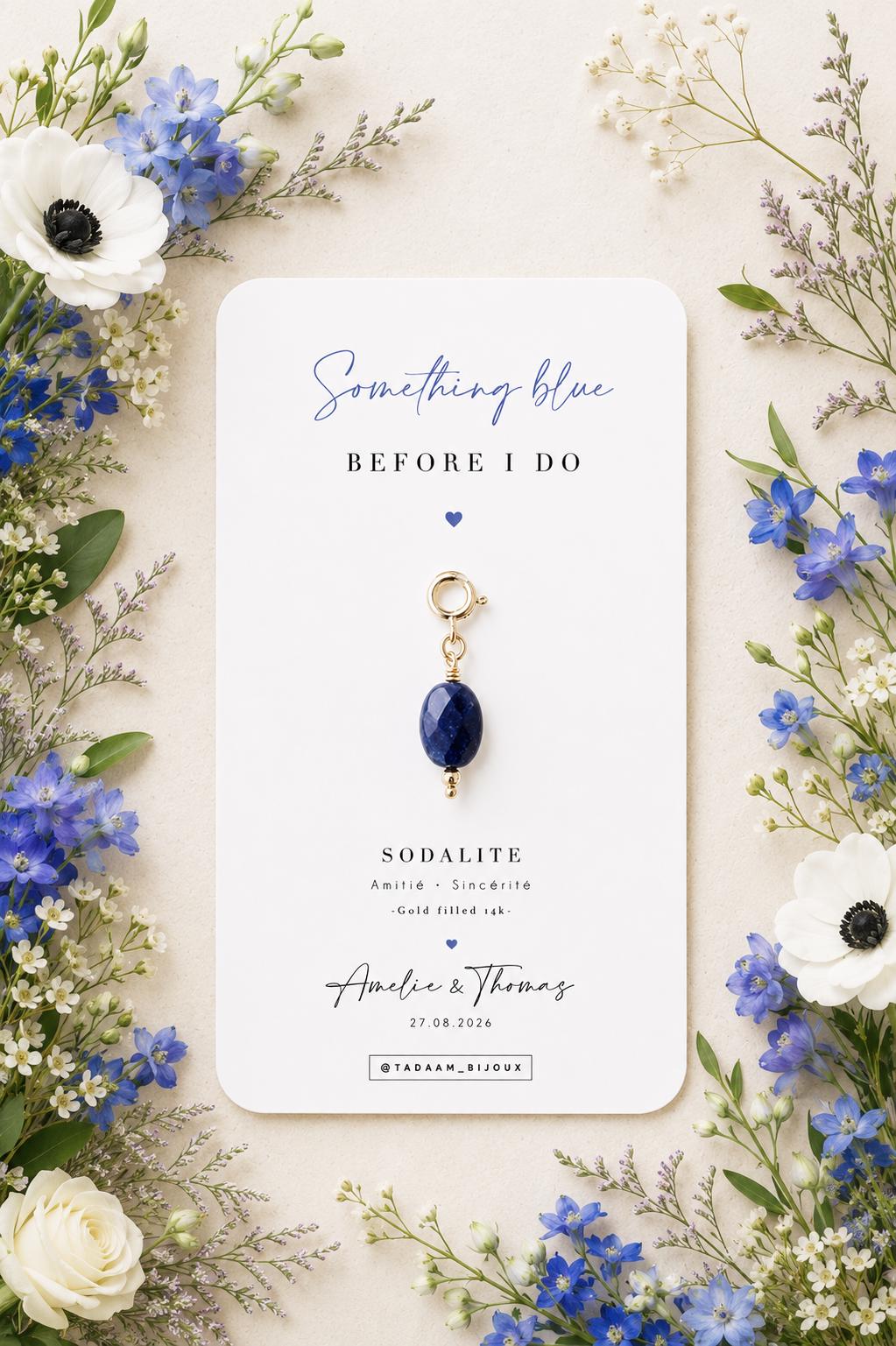 Something Blue Charm Something Blue For Bride Bridal Shower Gift…