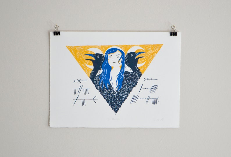 Morrigan Screenprint Etsy
