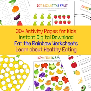 Healthy Eating Activity Worksheets | Worksheets for Kids | Preschool ...