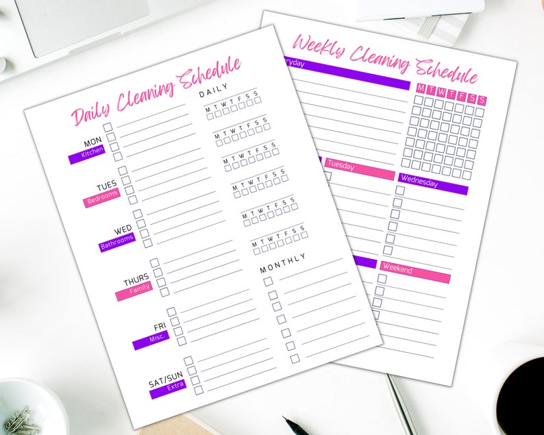 Cleaning Checklist Weekly House Chores Checklist Cleaning Schedule