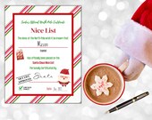 Santa Letter | Printable Letter to Santa | North Pole Express | Christmas Printable | Nice List Certificate | Nice List