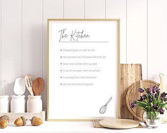 Editable VRBO Host Manual | Minimalist Home Decor | Wifi Template | VRBO Printable Signs | Bundle Pack | Checklist