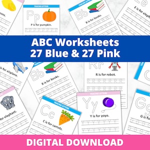 Alphabet Worksheets for Kids | Pre K Activities | Tracing | Learning Activities | Alphabet Tracing | Toddler Worksheets